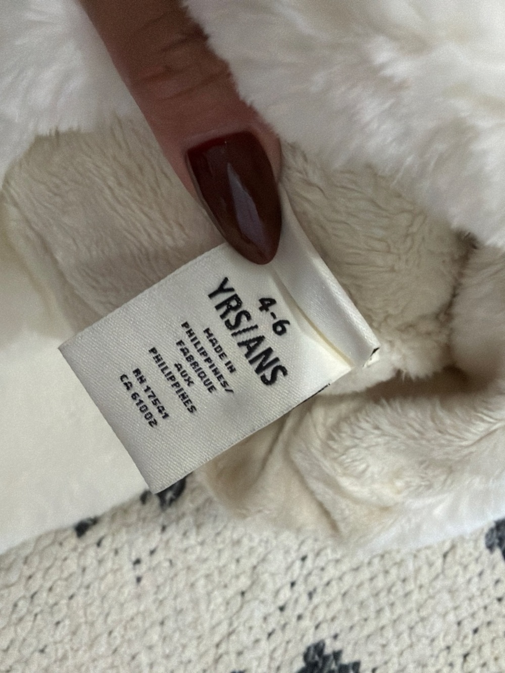 Teddy Jacket Label Photo - Picture 4 of 4